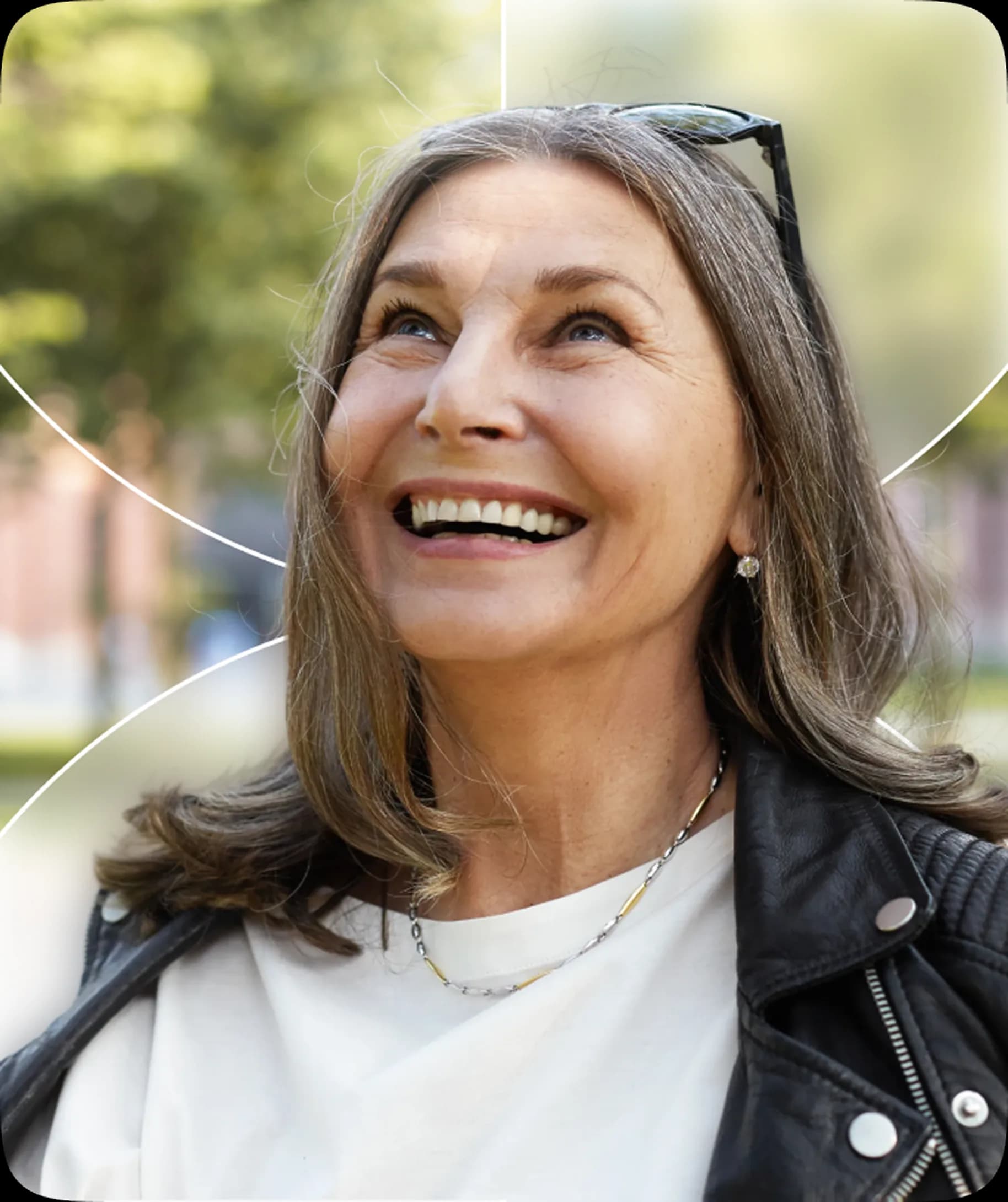 Smiling woman representing health and wellbeing
